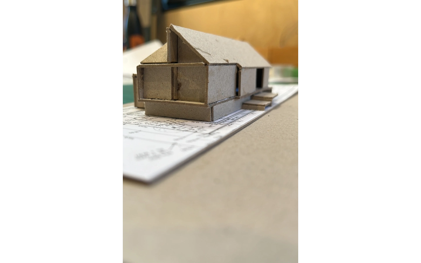 Cardboard 3D model by Don Roy of Site Architecture, Christchurch, NZ.