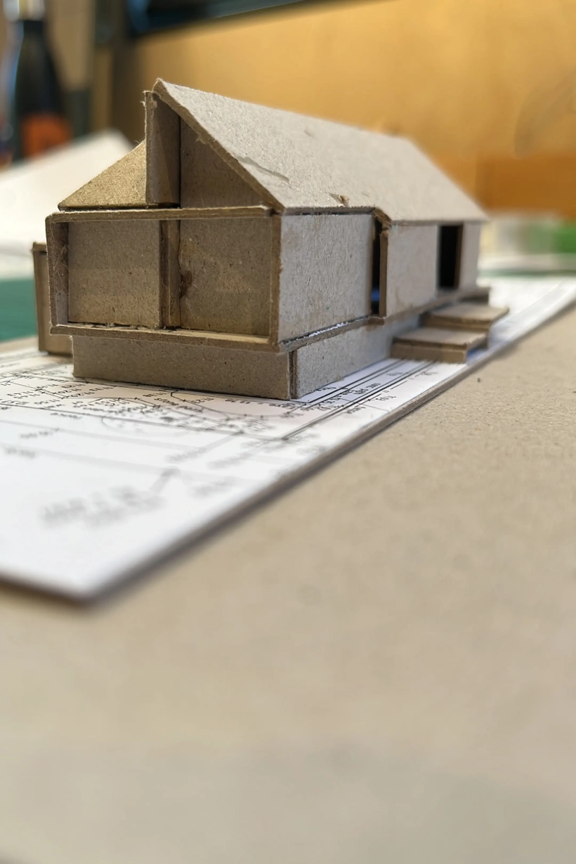 Cardboard 3D model by Don Roy of Site Architecture, Christchurch, NZ.