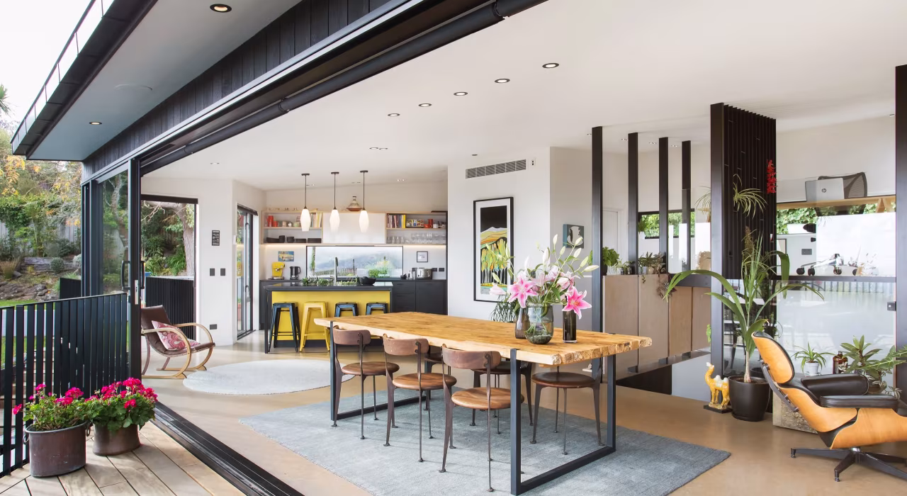 <img alt="Open plan kitchen and dining area with timber floors and generous glazing bringing the landscape inside." src="/images/s/i/t/e/-/site-arch-clementine-st-andrews-hill4-d17f00a3.webp" width="2560" height="1706" />