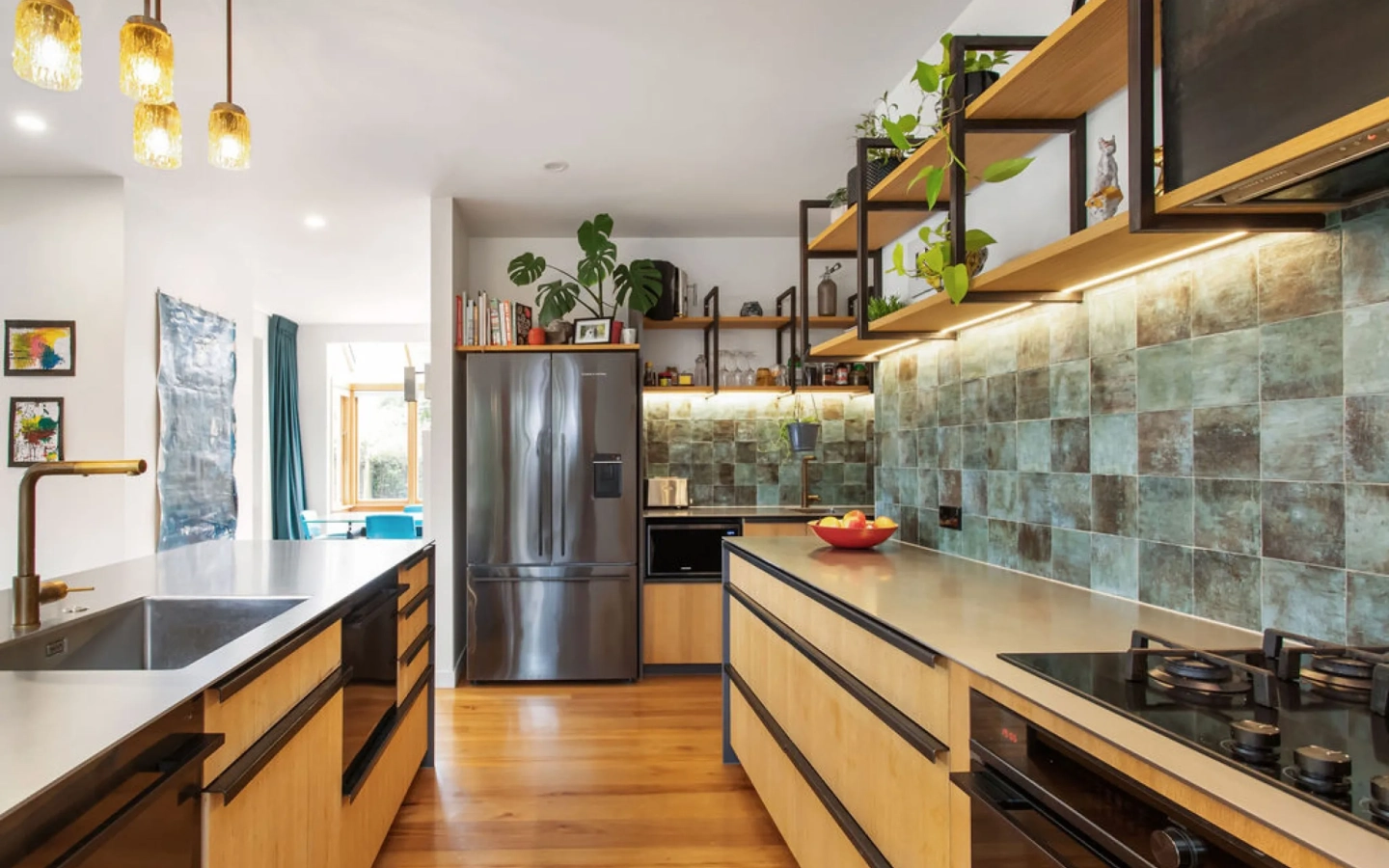 <img alt="Renovated kitchen with open timber shelving, teal subway tile splashback and warm pendant lighting, Grange renovation by Site Architecture." src="/images/s/i/t/e/-/site-arch-grange1-d4adc2d2.webp?description" width="2560" height="1705" /> fetchpriority=